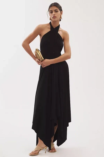 Norma Kamali Convertible Midcalf Midi Dress In Black