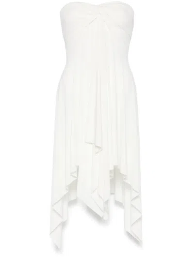Norma Kamali Convertible Mini Dress In White
