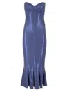 Norma Kamali Corset Dress Dresses Blue In Blue