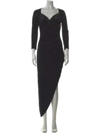 Pre-owned Norma Kamali Cowl Neck Long Dress W/ Tags In Gray