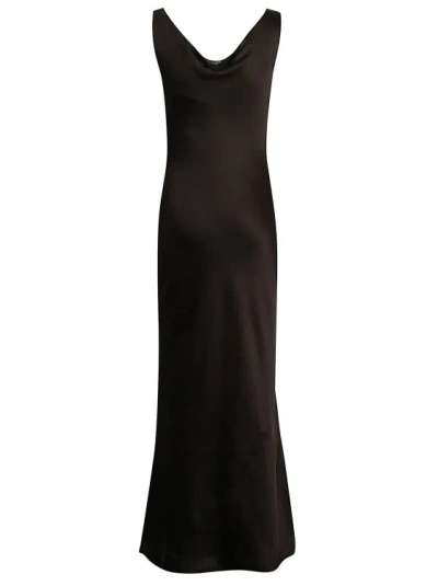 NORMA KAMALI COWL-NECK SATIN GOWN