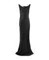 Norma Kamali Maria Cowl-neck Satin Maxi Dress In Black