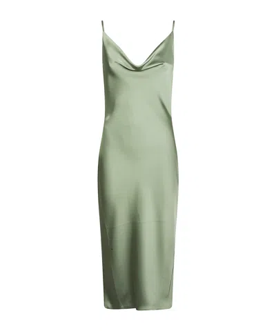 Norma Kamali Cowl-neck Dress In Green