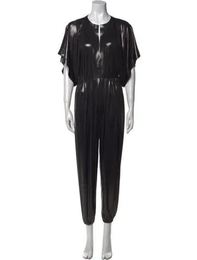 Pre-owned Norma Kamali Crew Neck Jumpsuit In Multi