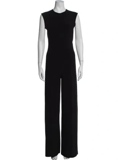 Pre-owned Norma Kamali Crew Neck Jumpsuit W/ Tags In Black