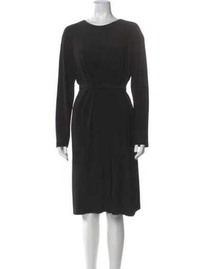 Pre-owned Norma Kamali Crew Neck Knee-length Dress In Multi