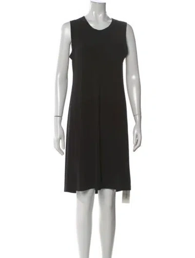 Pre-owned Norma Kamali Crew Neck Knee-length Dress In Multi