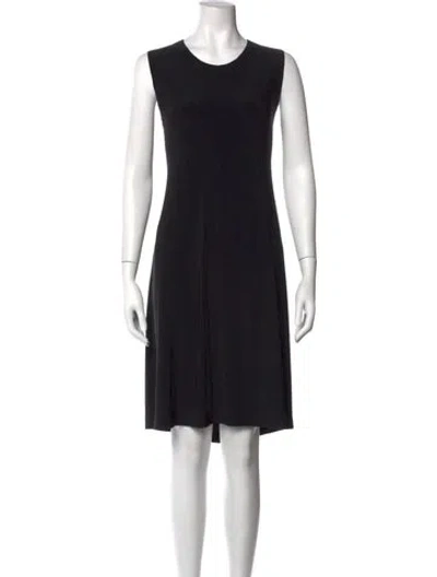 Pre-owned Norma Kamali Crew Neck Knee-length Dress In Multi