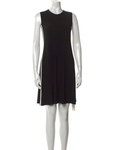 Pre-owned Norma Kamali Crew Neck Mini Dress In Multi