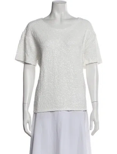 Pre-owned Norma Kamali Crew Neck Short Sleeve Top