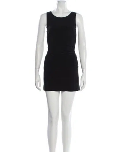 Pre-owned Norma Kamali Crew Neck Sleeveless Top In Black