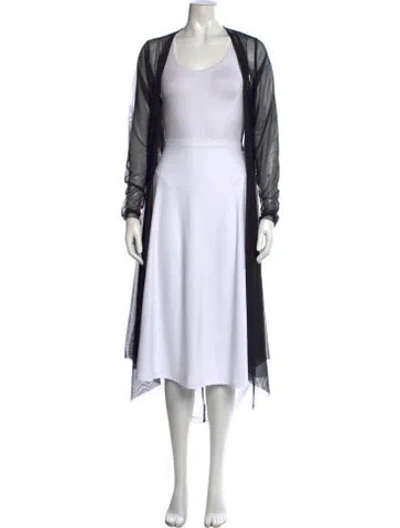 Pre-owned Norma Kamali Crew Neck Sweater In White