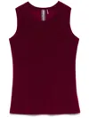 Norma Kamali Crew-neck Tank Top In 紫色