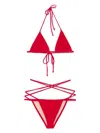 Norma Kamali Criss-cross Bikini Set