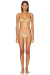 Norma Kamali Criss Cross Bikini Bra & Bottom