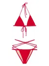 Norma Kamali Criss-cross Bikini Set