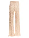 Norma Kamali Crochet Pants In Gold