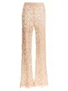 Norma Kamali Crochet Pants In Gold