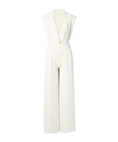 Norma Kamali Cropped-leg Jumpsuit In White