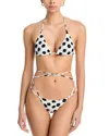Norma Kamali Crossover Strap Bikini Top & Bottom In White