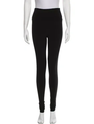 Pre-owned Norma Kamali Cutout Accent Sweatpants In Black