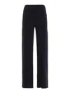 Norma Kamali Jersey Trousers In Dark Blue