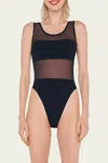 Norma Kamali Dash Dash Mesh One-piece Swimsuit