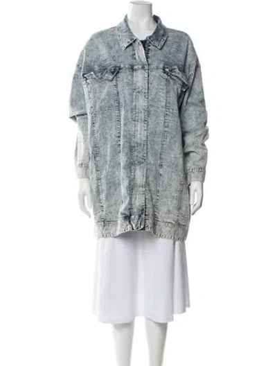 Pre-owned Norma Kamali Denim Jacket In Blue