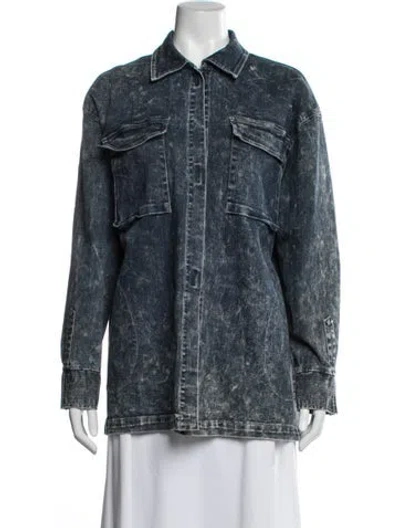 Pre-owned Norma Kamali Denim Jacket In Blue