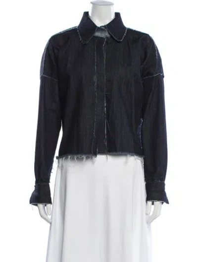 Pre-owned Norma Kamali Denim Jacket In Blue