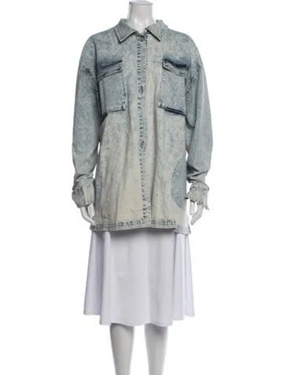 Pre-owned Norma Kamali Denim Jacket In Blue