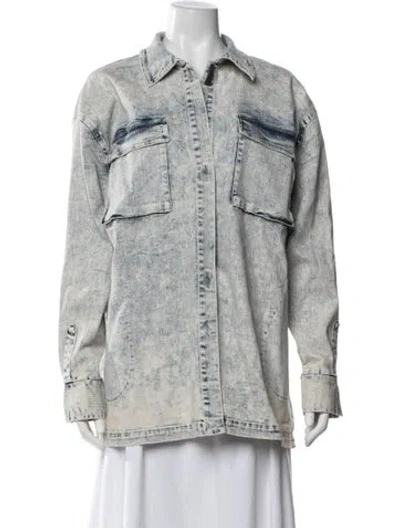 Pre-owned Norma Kamali Denim Jacket In Blue