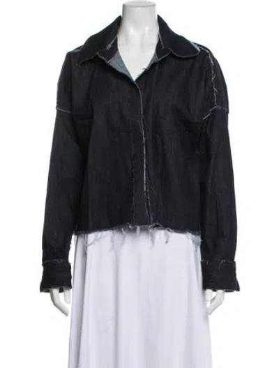 Pre-owned Norma Kamali Denim Jacket In Blue