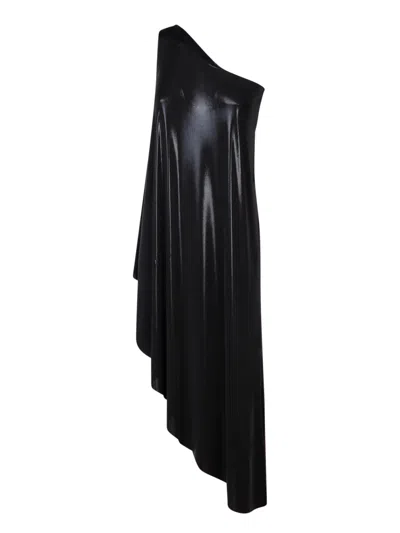 NORMA KAMALI DIAGONAL BLACK TUNIC