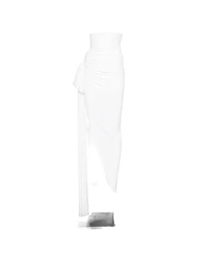 Norma Kamali Diana Bow-detail Skirt In White