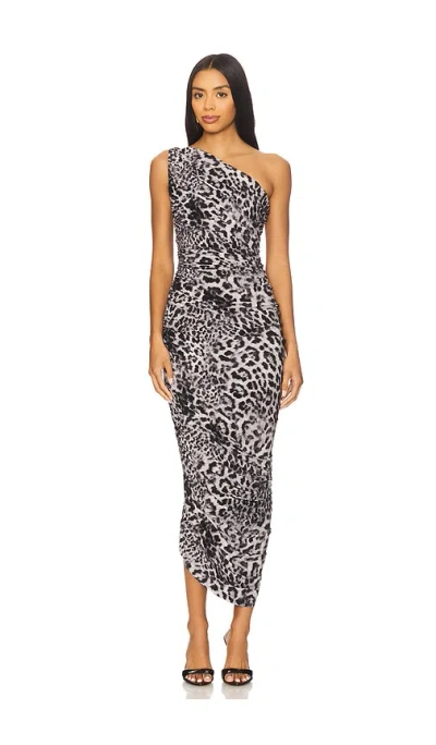 Norma Kamali Diana Gown In Animal Print