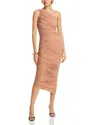Norma Kamali Diana Ruched Minidress In Cappuccino