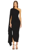 Norma Kamali Diana Gown W/ Sleeve In Black