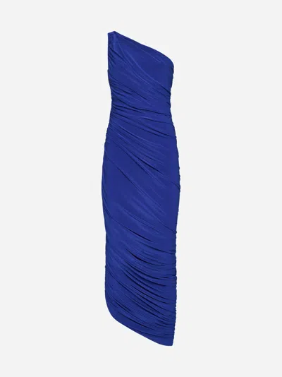 Norma Kamali Diana Gown In Electric Blue