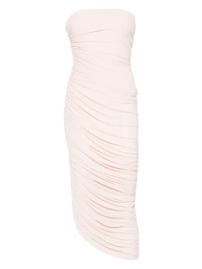 Norma Kamali Diana Midi Dress In Neutral