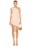 Norma Kamali Diana Mini Dress In Baby