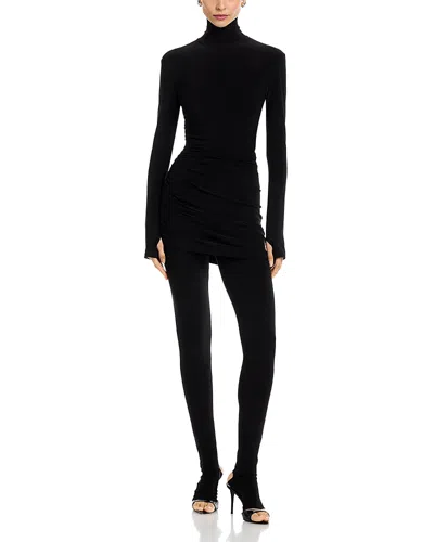 Norma Kamali Diana Mini Dress In Black