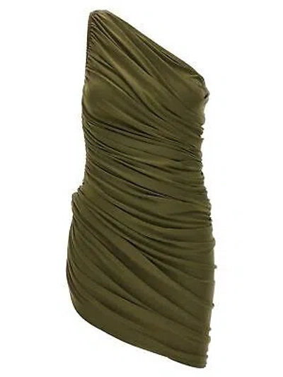 Pre-owned Norma Kamali 'diana Mini' Dress M In Green