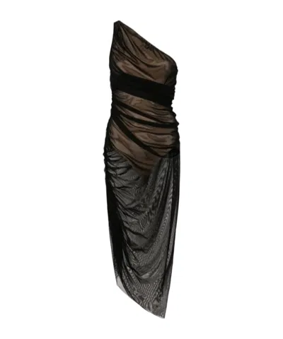 Norma Kamali Diana One-shoulder Gown In Black