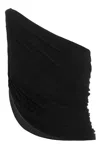 Norma Kamali Black One-shoulder Draped Top