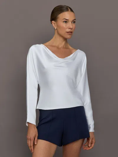 Norma Kamali Dolamin Maria Top In White