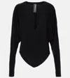 Norma Kamali Dolman Bodysuit In Black