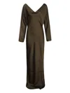 Norma Kamali Dolman Maria Gown In Brown
