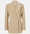 Norma Kamali Double-breasted Jacket In Brown
