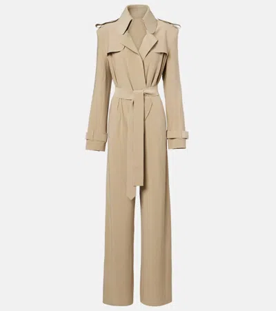Norma Kamali Double-breasted Jumpsuit In Neutral